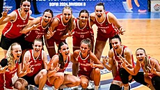 eské basketbalové juniorky na ME II. divize v Sofii.