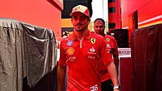 Charles Leclerc z Ferrari v zákulisí Velké ceny Ma�arska