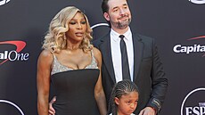 Serena Williamsová, Alexis Ohanian a jejich dcera Olympia na udílení cen ESPY v...