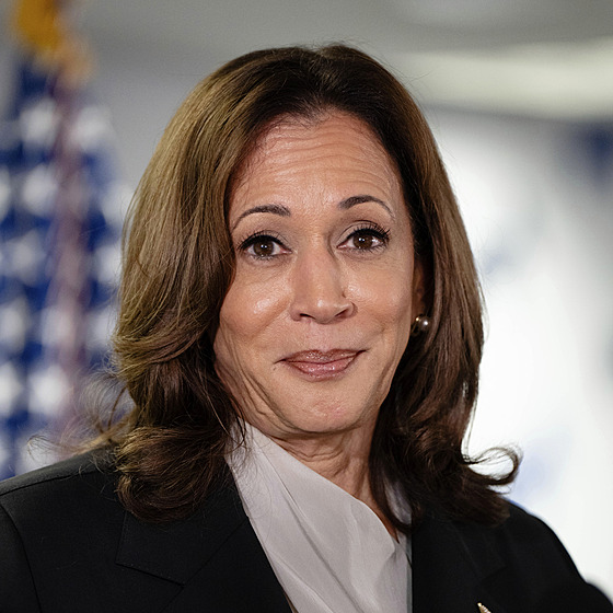 Viceprezidentka USA Kamala Harrisová (22. ervence 2024)