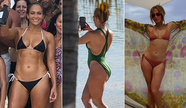 OBRAZEM: Co nosí na pláž „vysekaná“ Jennifer Lopezová