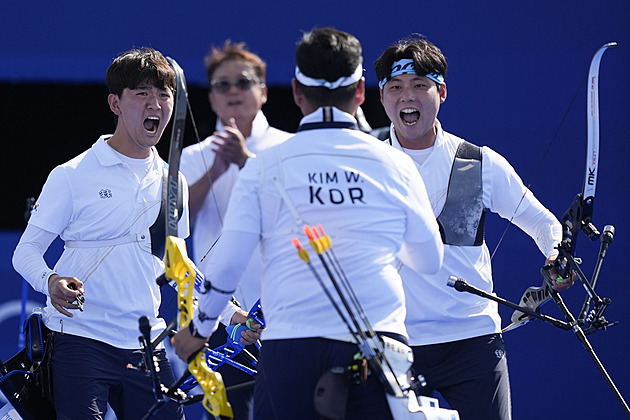 Korejští lukostřelci vyhráli potřetí olympijskou soutěž družstev