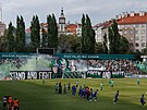 Pohled na prask olek ped utknm Bohemians Praha s Bankem Ostrava.