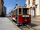 Ulice Olomouce po vce ne pl stolet opt brzd historick tramvaj