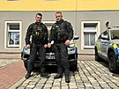 Policist z Oddlen hldkov sluby pprap. Martin Zahrdka a nstrm. David...