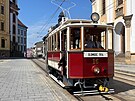 Do ulic Olomouce po 68 letech znovu vyjela obnoven historick tramvaj slo...