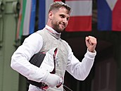 �eský �ermí� Alexander Choupenitch se raduje z postupu mezi �estnáct nejlep�ích...