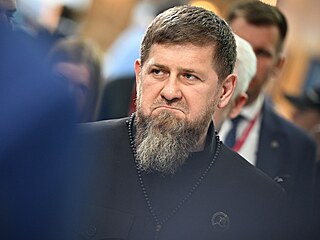 eenský vdce Ramzan Kadyrov na setkání s ruským premiérem Miustinem v...