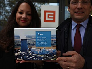 Zástupci EDF s nabídkou na dostavbu Dukovan. (31. íjna 2023)
