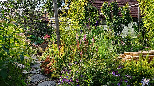 Pohledov� odd�len� u�itkov� ��st zahrady