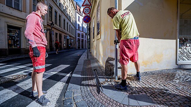 Znaky dopravn obsluhy na Praze 1. (24. ervence 2024)
