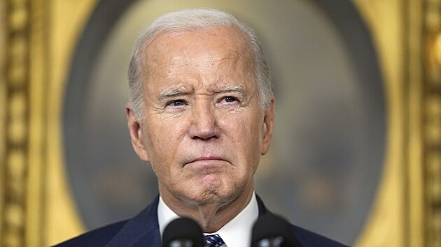 Americk prezident Joe Biden oznmil, e odstupuje z kandidatury za znovuzvolen prezidentem USA. (snmek z 8. nora 2024)