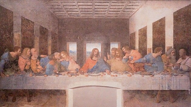 Nejznmj obraz Leonarda da Vinciho, Posledn veee, v Santa Maria delle Grazie v Miln.