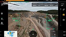 Vyu�ití dronu pro ostrahu a monitoring t�by v lomech