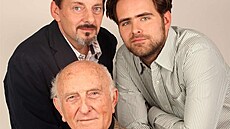 Otakar Brousek mladí, jeho otec Otakar Brousek starí a syn Ondej Brousek