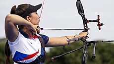 Lukost�elkyn� Marie Horá�ková b�hem roz�azovací kvalifikace na olympijských...