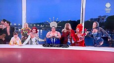 Kontroverzní ást oficiálního zahájení olympijských her v Paíi.