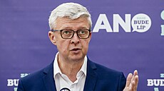 Místopedseda hnutí ANO a pedseda stínové vlády Karel Havlíek. (25. ervence...