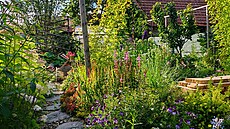 Pohledov� odd�lená u�itková �ást zahrady