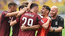 Sparanská radost v Teplicích po tvrté brance Krasniqiho.