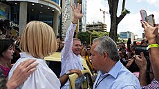 Opoziní kandidát ve venezuelských prezidentských volbách Edmundo González (28....