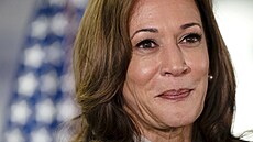 Viceprezidentka USA Kamala Harrisová ve volebním tábu ve Wilmingtonu (22....