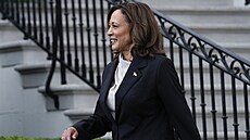 Viceprezidentka USA Kamala Harrisová během kampaně v Delawaru (22. července...