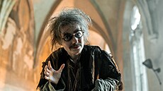 Anna Ji�ina Da�helová p�i natá�ení minisérie Zrození alchymistky