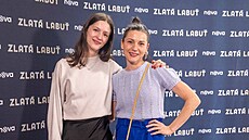 Ema Businská a Hana Kusnjerová na charitativním bazaru Zlaté labut� v Art...