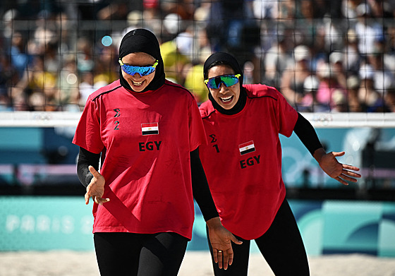 Doaa Elgobashyová a Marwa Abdelhadyová na olympijských hrách v Paíi.