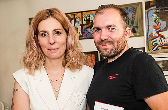 Michaela Duffková a její manel Ondej Duffek (26. ervence 2024)