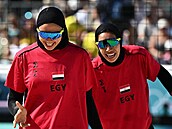Doaa Elgobashyová a Marwa Abdelhadyová na olympijských hrách v Paíi.