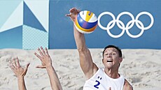 David Schweiner v akci proti Julianu Hoerlovi z Rakouska. (31. �ervence 2024)