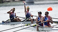 Dvojskif lehkých vah Miroslav Vra�til a Ji�í �imánek v akci. (31. �ervence 2024)