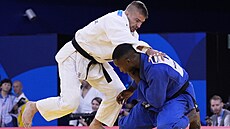 Judista David Klammert v akci. (31. ervence 2024)