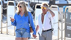 Rod Stewart s manelkou Penny Lancasterovou (Porto Cervo, Itálie, 15. ervence...