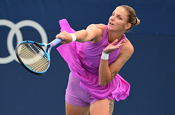 Karolína Plíková na turnaji v Torontu.