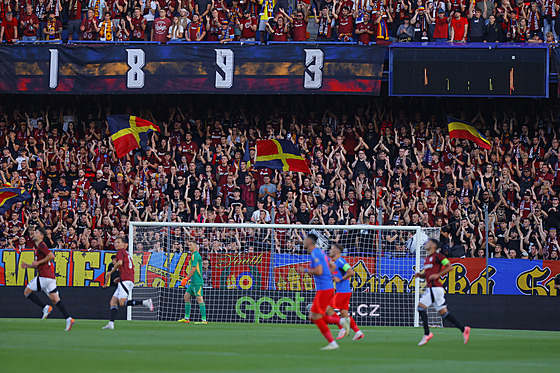 Sparantí fanouci pi utkání s FCSB.