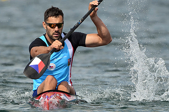 Kajaká Josef Dostál v akci. (7. srpna 2024)