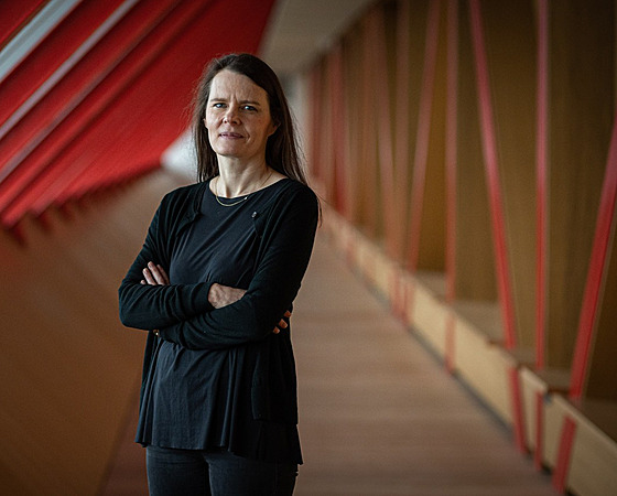 �editelka Slovenské národní galerie (SNG) Alexandra Kusá. (5. prosince 2022)