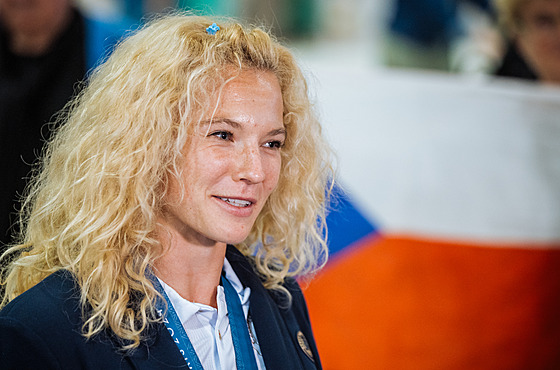 Kate�ina Siniaková po p�íletu z Pa�í�e.
