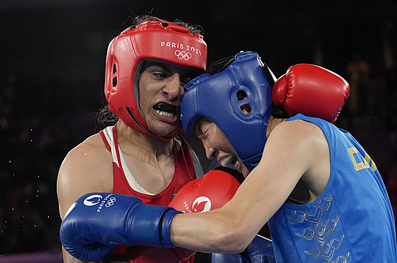 Imán Chalífová ve finále olympijského turnaje.