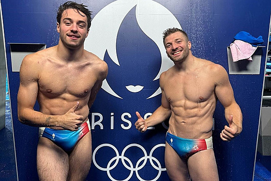 Jules Bouyer a Alexis Jandard na olympiád� v Saint-Denis (1. srpna 2024)