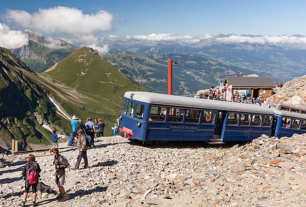 OBRAZEM: Tramway du Mont-Blanc je nejvýše položenou francouzskou zubačkou