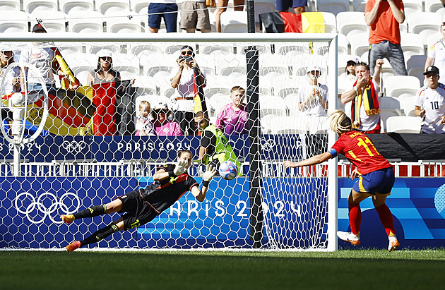 Německé fotbalistky v utkání o bronz porazily gólem z penalty Španělsko