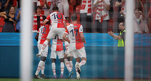 Slavia - Union SG 3:1, Chorý dvěma góly přiblížil postup, hosté v Praze nestačili