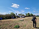 Nouzov pistn letadla Cesna v Bartoovicch. (9. srpna 2024)