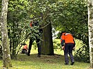 Ptrn po poheovanm policistovi v Praze u parku Ladronka. (4. srpna 2024)