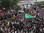 V Teheránu zaal poheb éfa politického kídla teroristického hnutí Hamás...