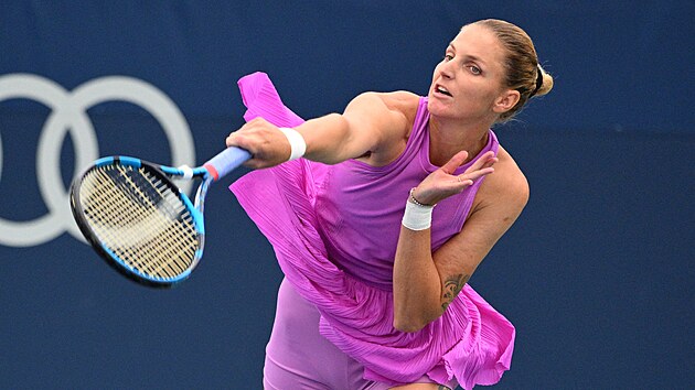 Karolína Plí�ková na turnaji v Torontu.